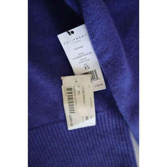 Equipment SW02156 Women's Sz XS Royal Blue Rozanna Cashmere/Wool Sweater - Picture 4 of 6